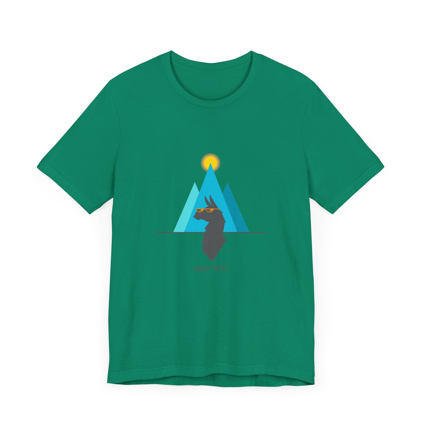 over the turquoise mountains llama tee