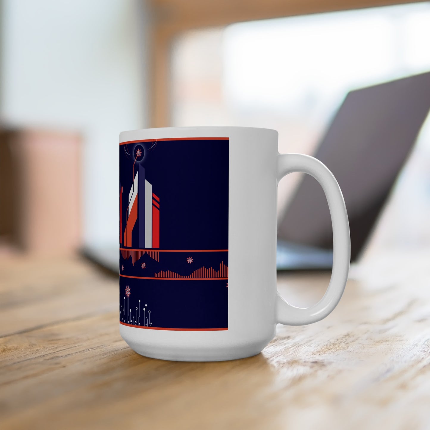subterranean vapes - mug (in blue, red and white)