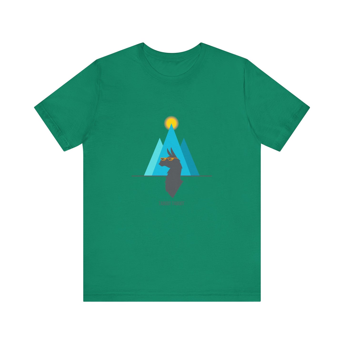 over the turquoise mountains llama tee