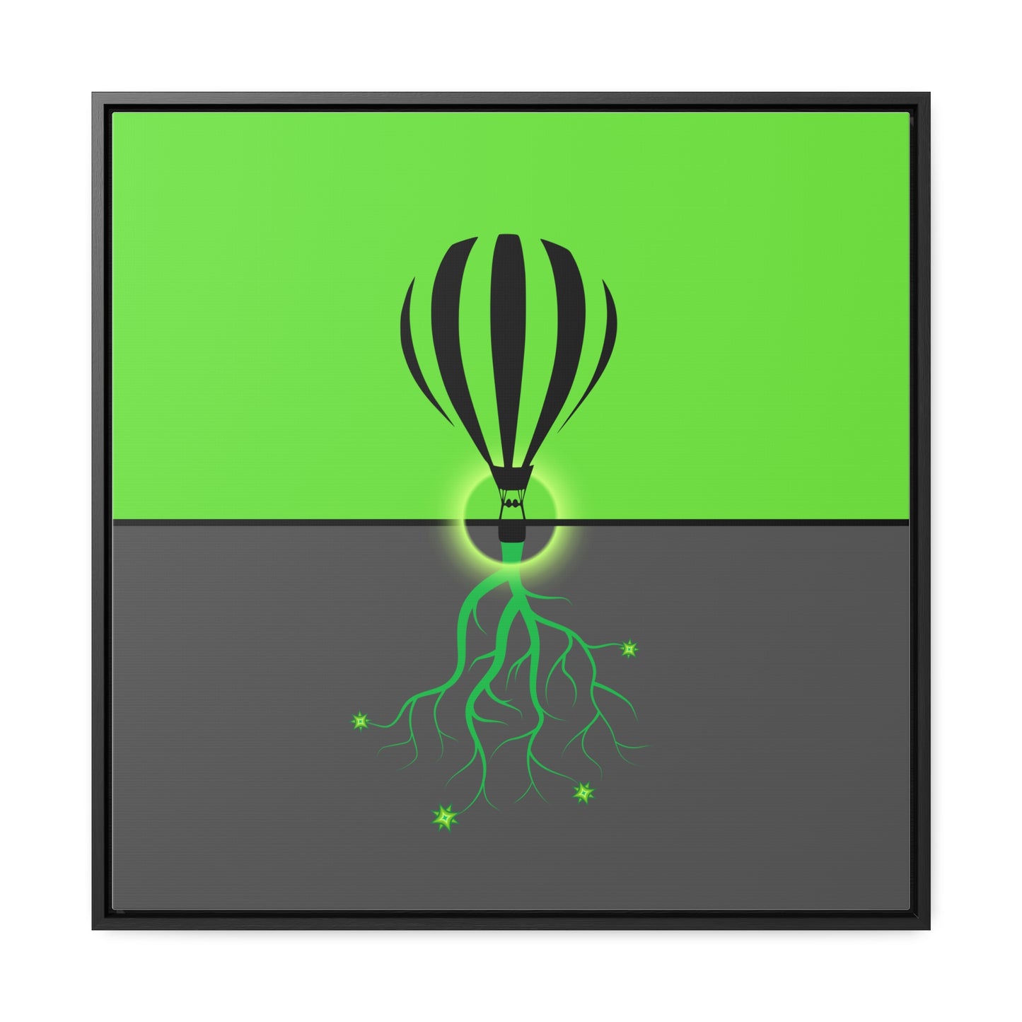 hot lair balloon (framed print)