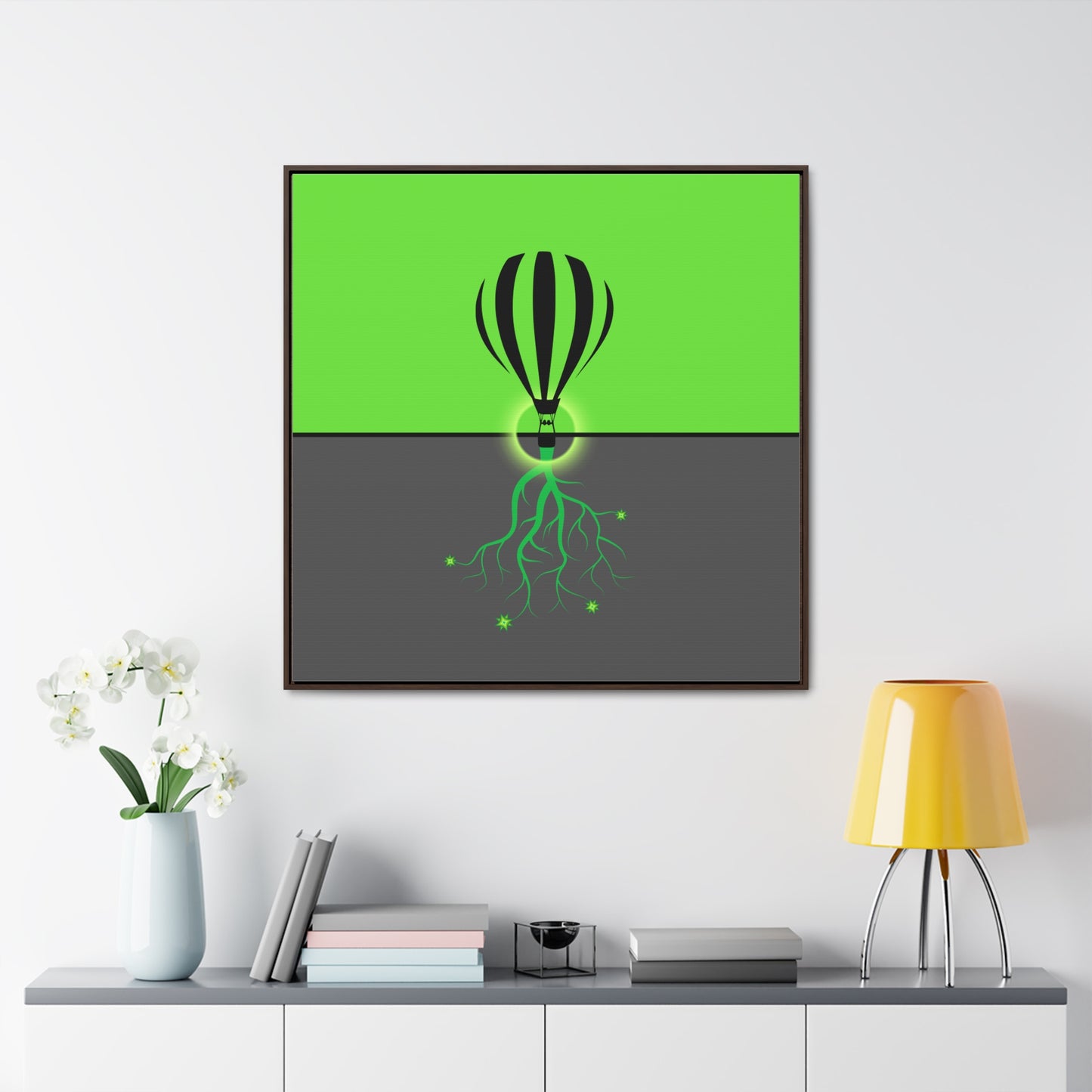 hot lair balloon (framed print)