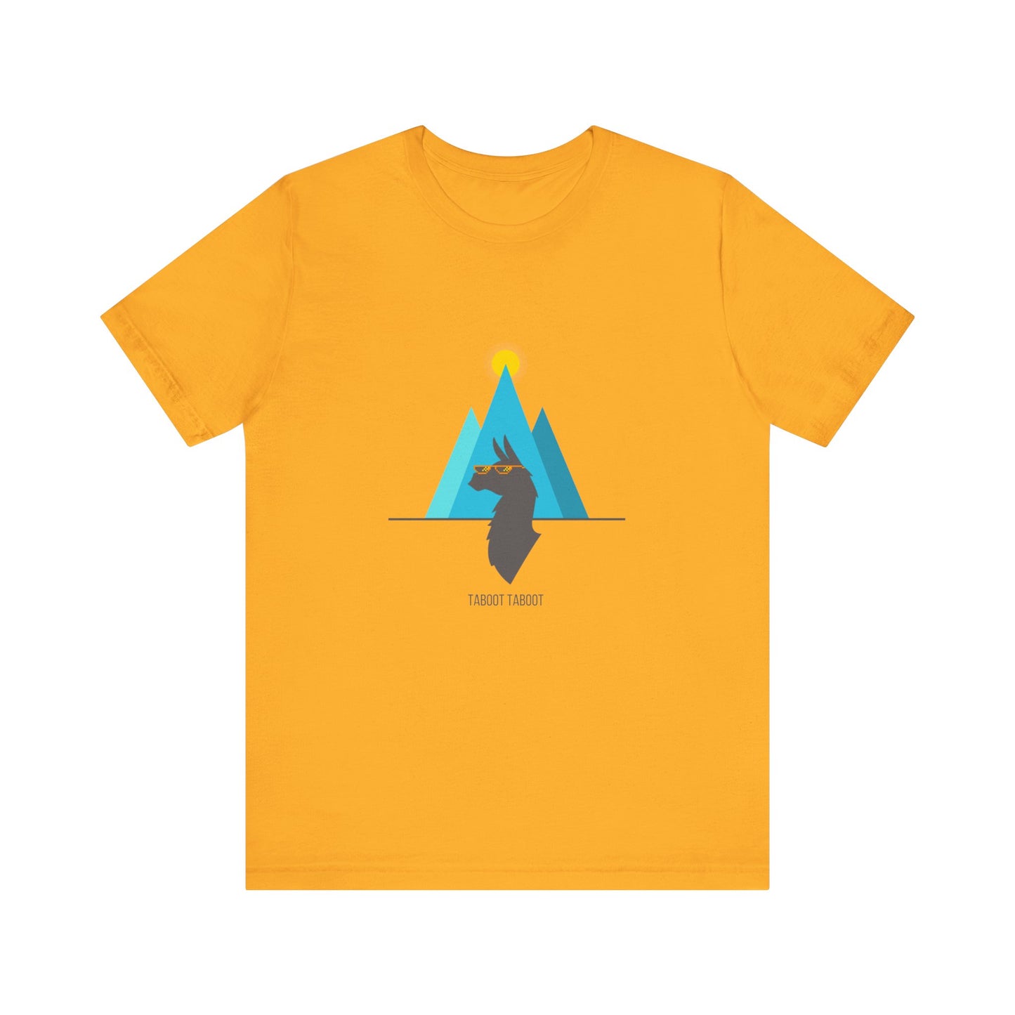 over the turquoise mountains llama tee