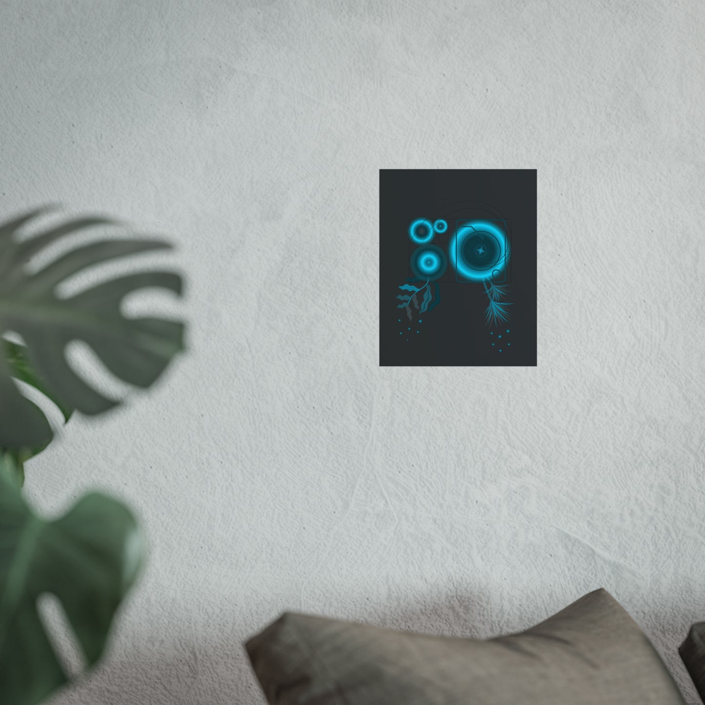 Fibonacci Growth Break (in grey) | Modern Abstract Wall Art Print