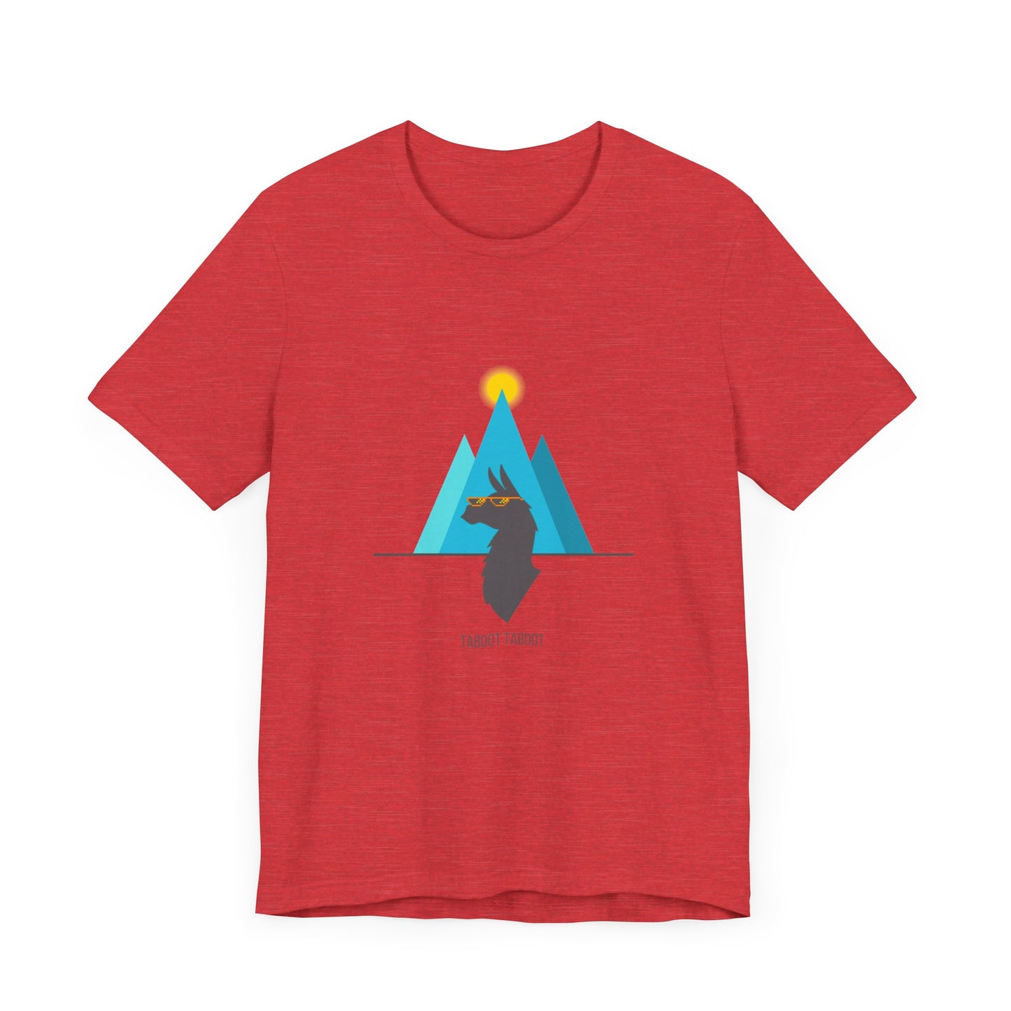 over the turquoise mountains llama tee