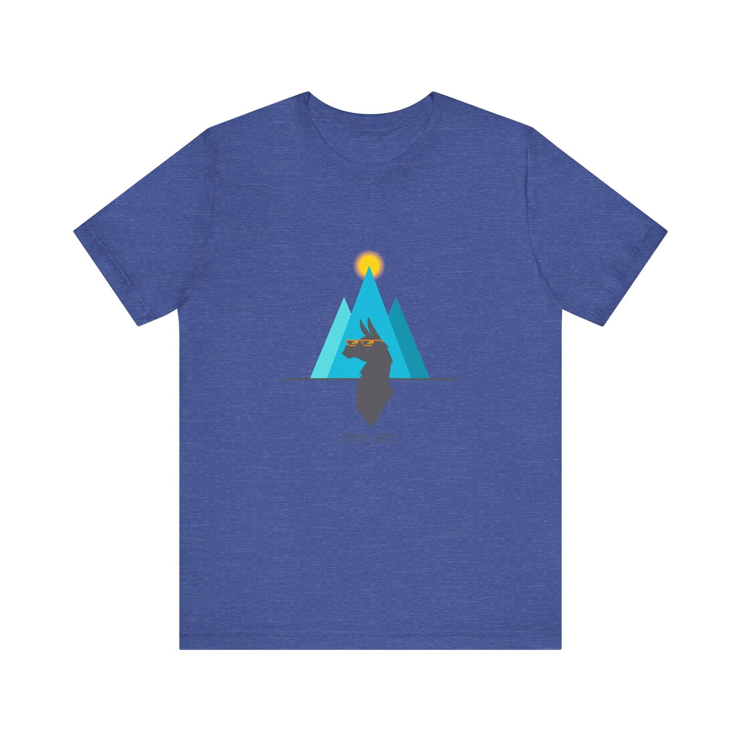 over the turquoise mountains llama tee