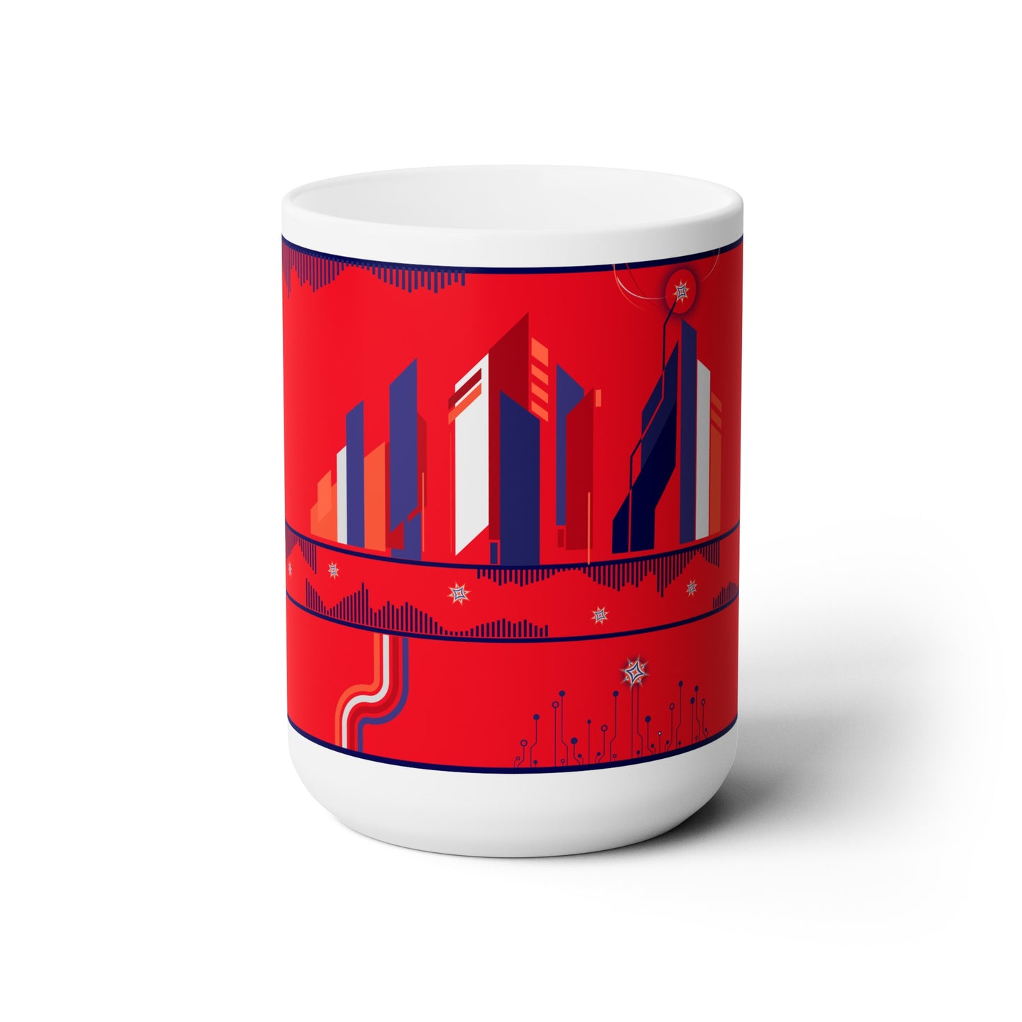 subterranean vapes - mug (in red, white, and blue)