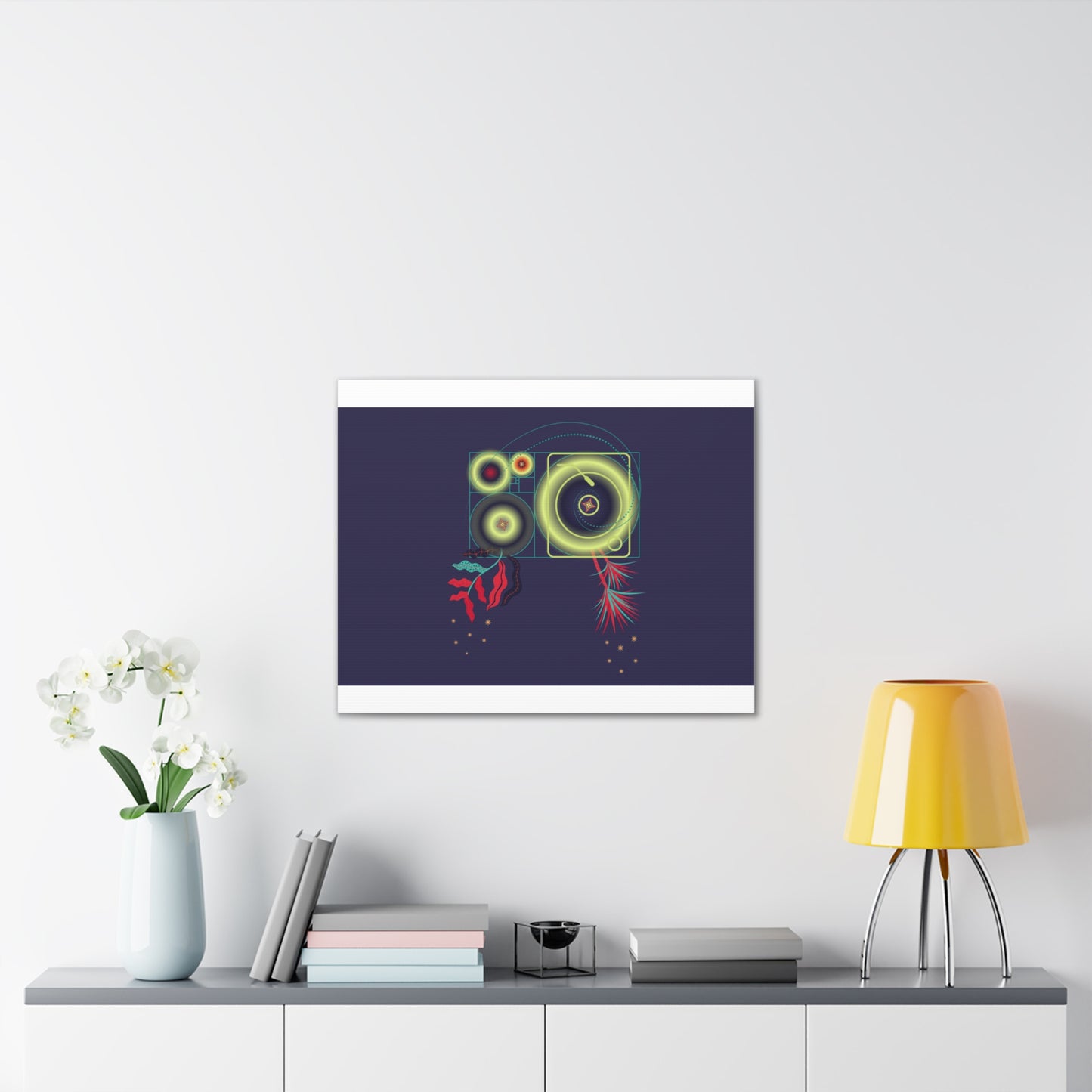 Fibonacci Growth Break | Abstract Art Framed Print