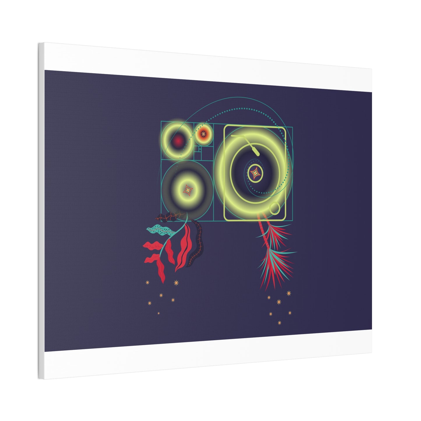 Fibonacci Growth Break | Abstract Art Framed Print