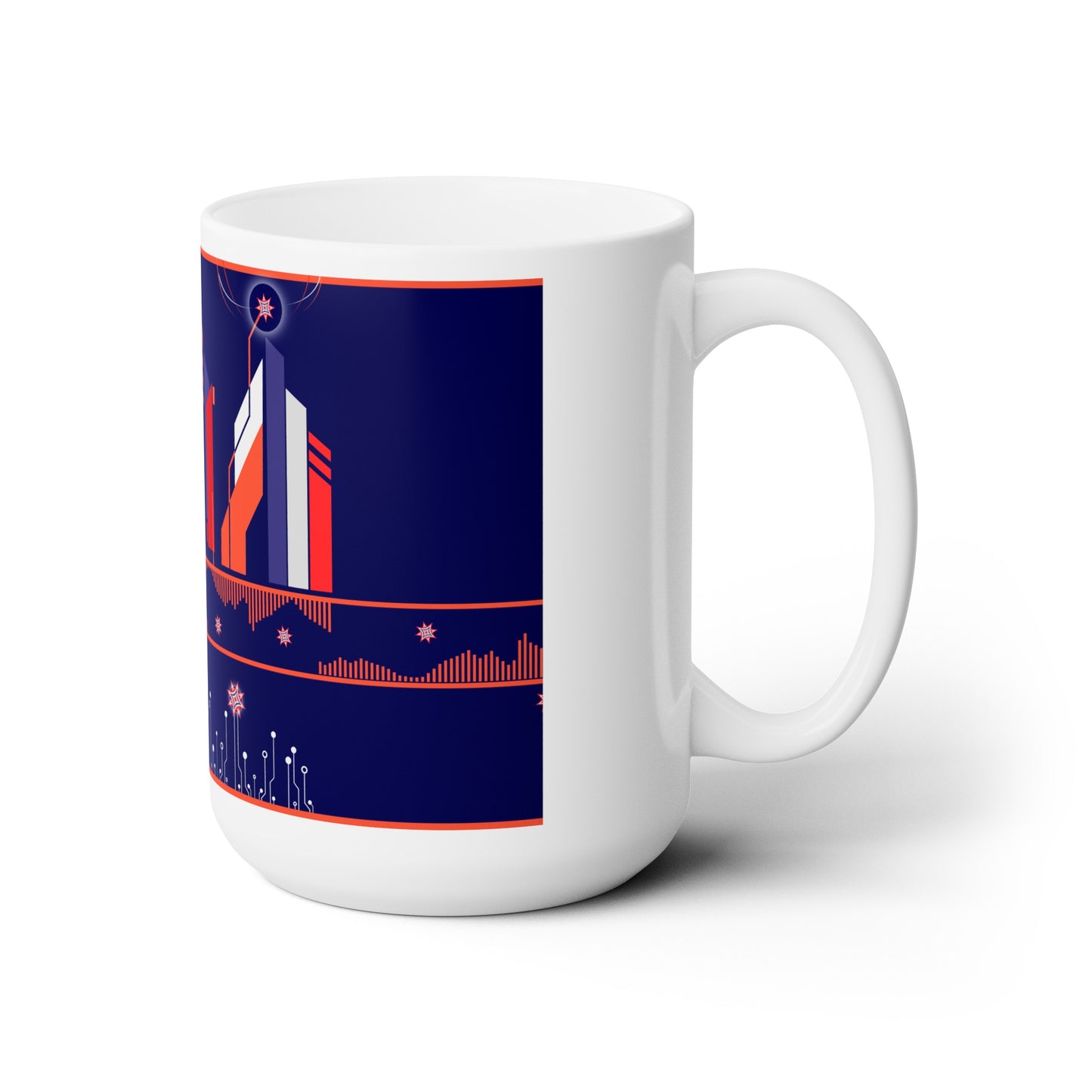 subterranean vapes - mug (in blue, red and white)