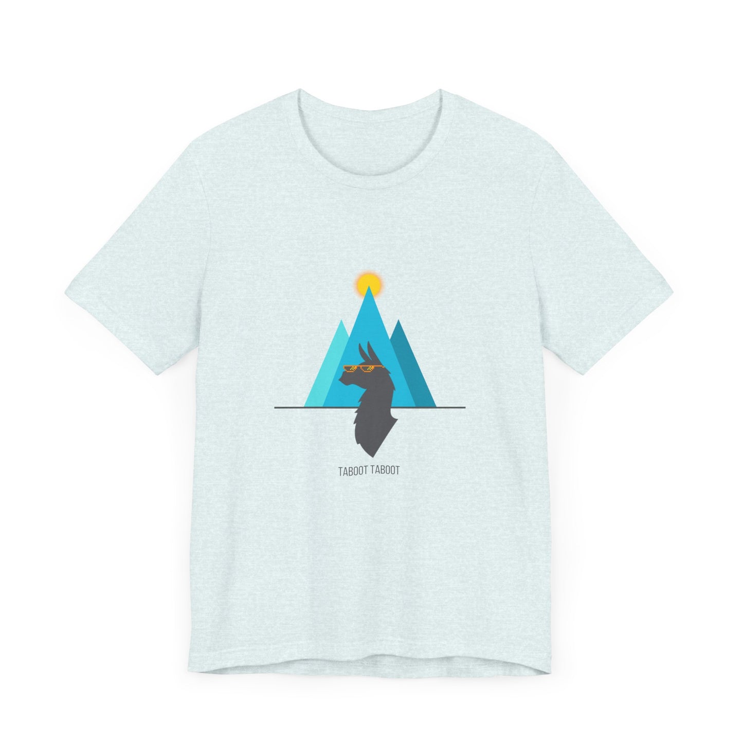over the turquoise mountains llama tee