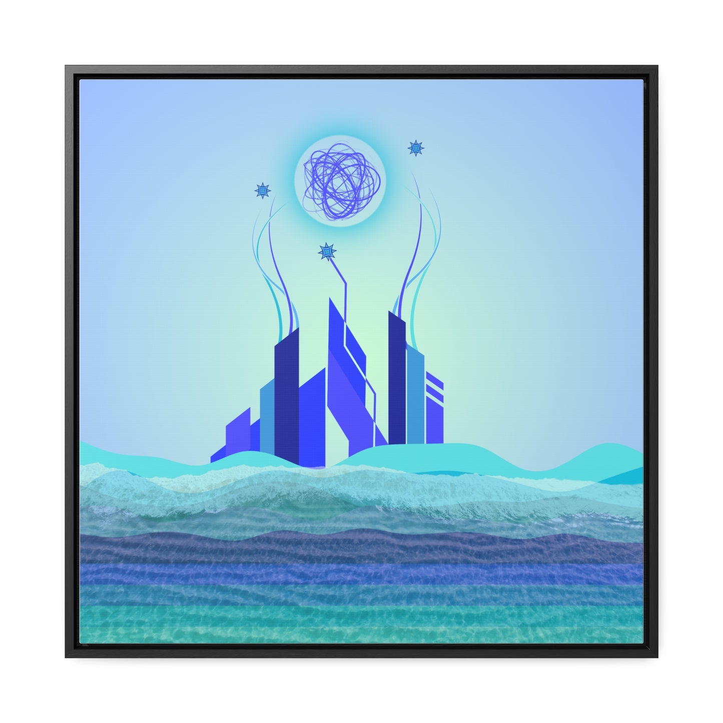 beach city daydream (framed print)