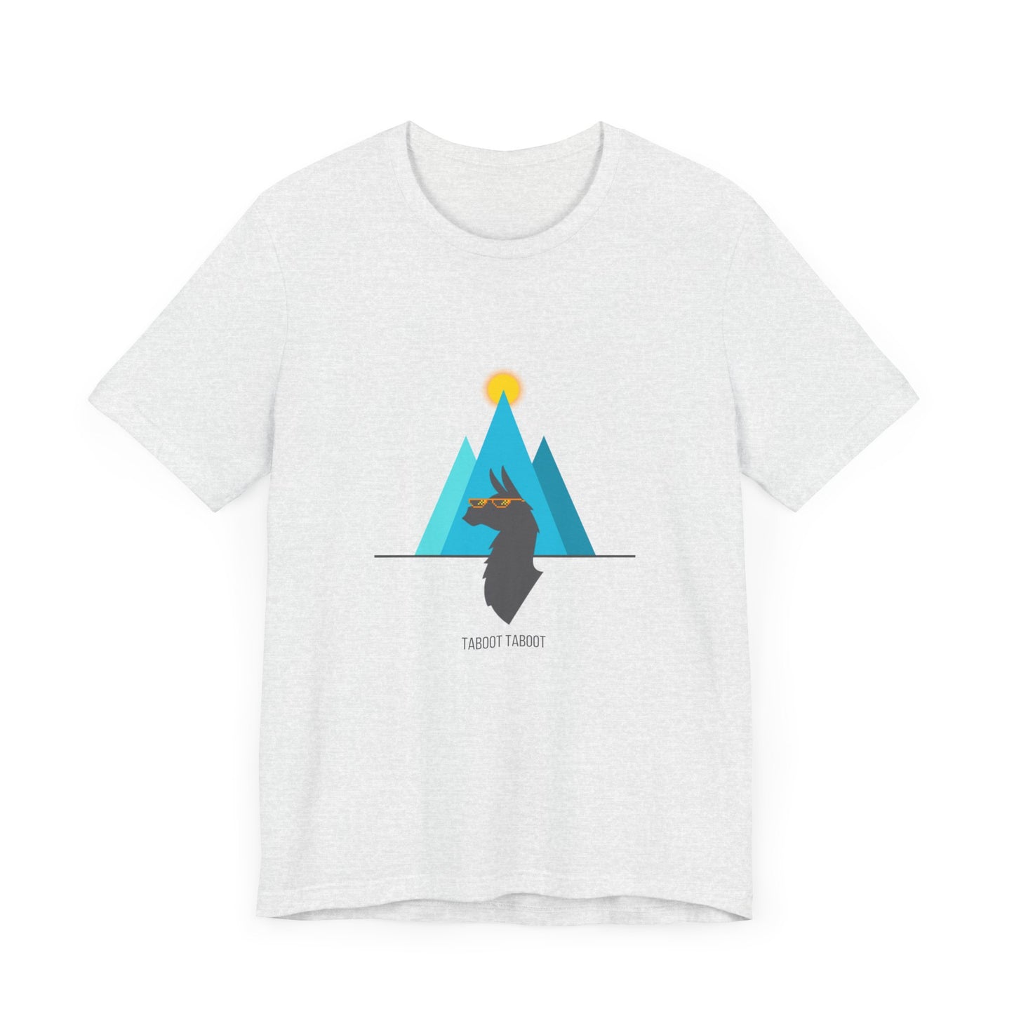over the turquoise mountains llama tee