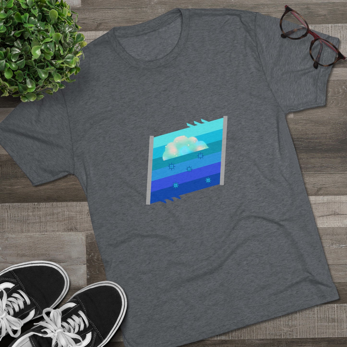 rhombulus (in blue) tee