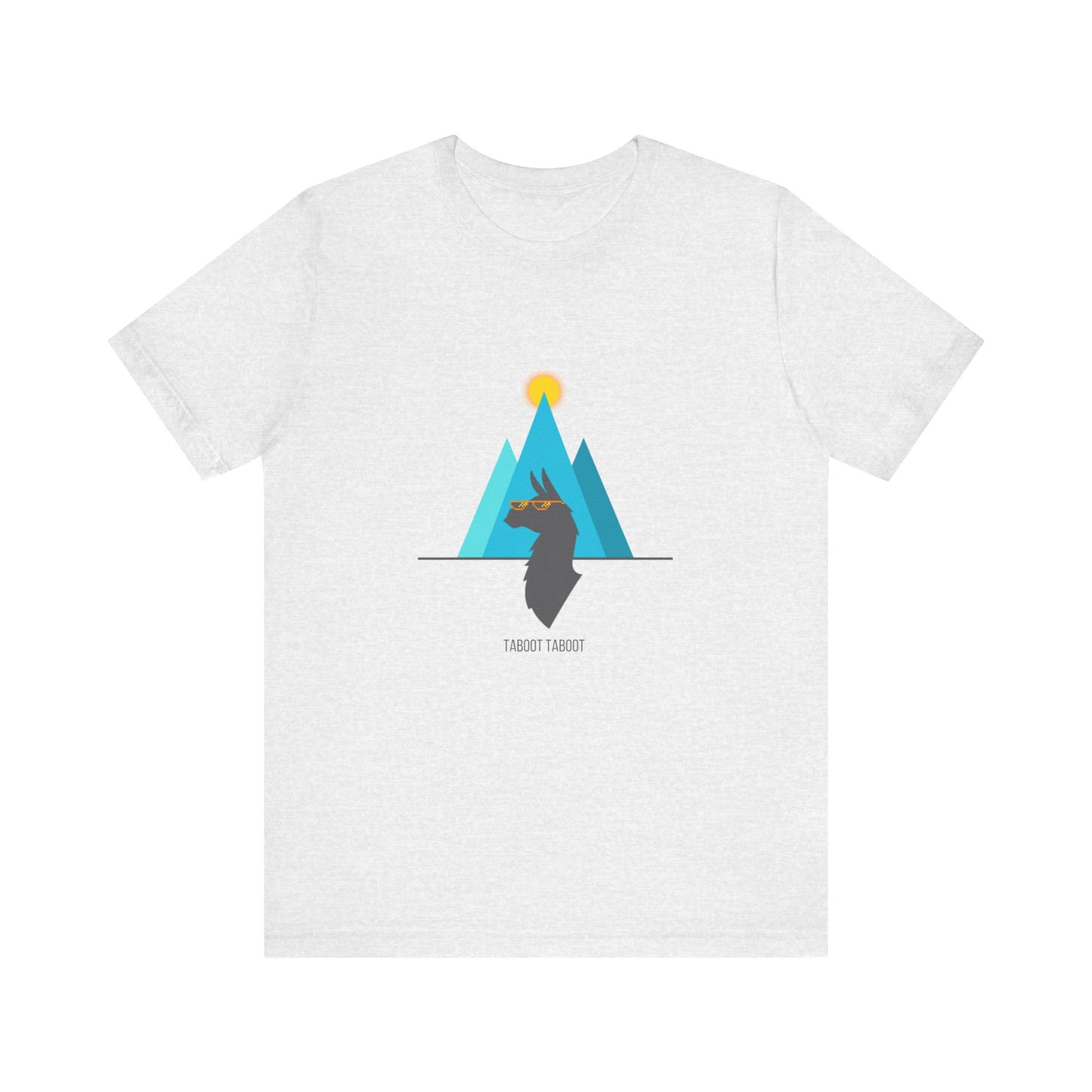 over the turquoise mountains llama tee