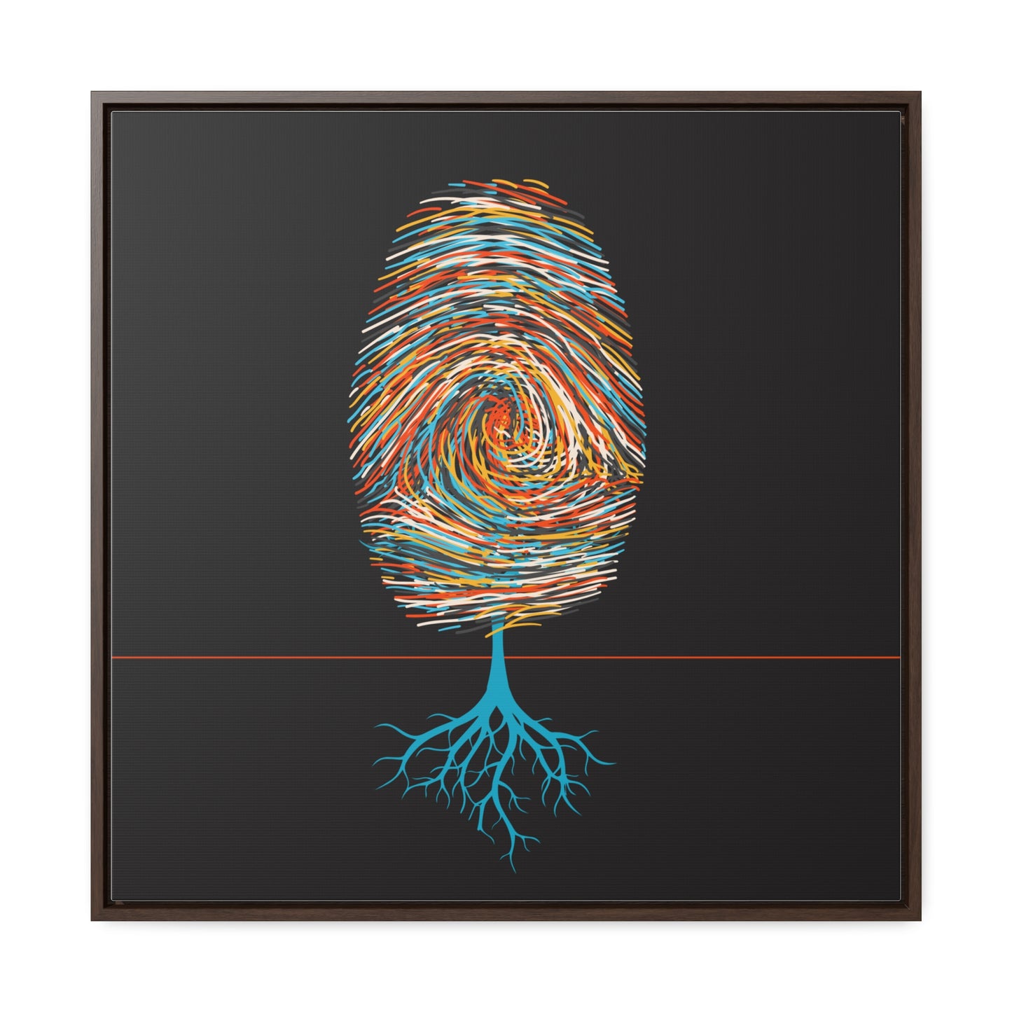 print leaves (in primary color variations)