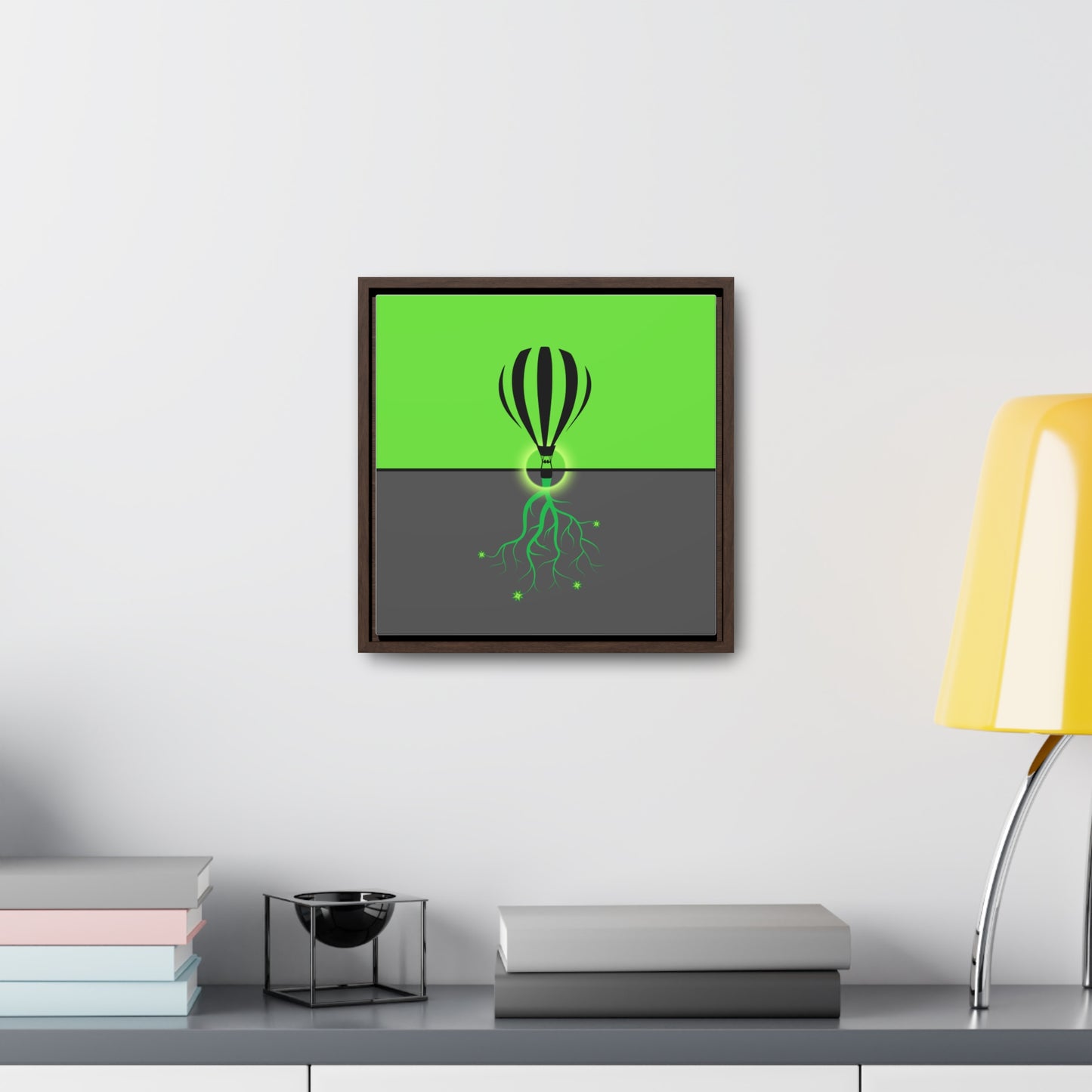 hot lair balloon (framed print)