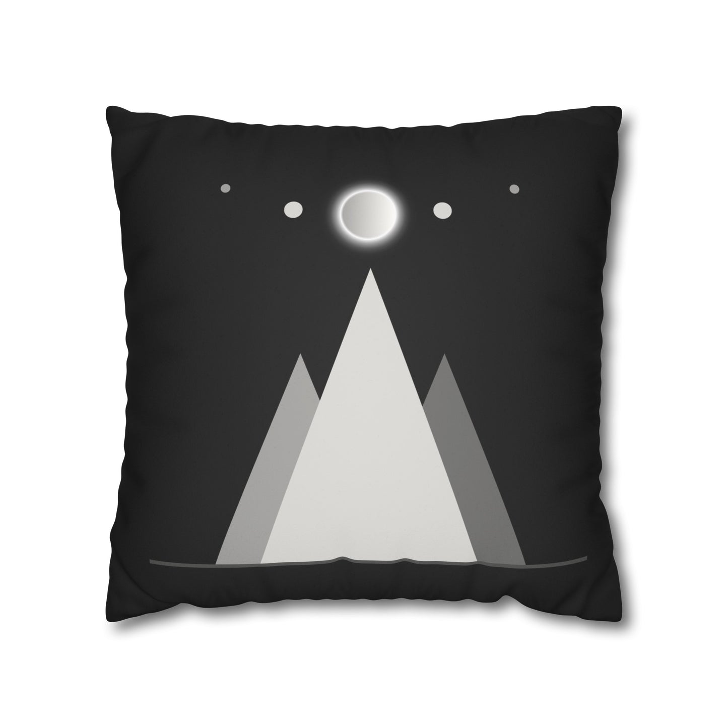 mountains of the moon in black and grey