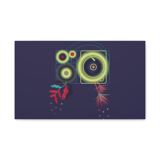 Fibonacci Growth Break | Abstract Art Framed Print