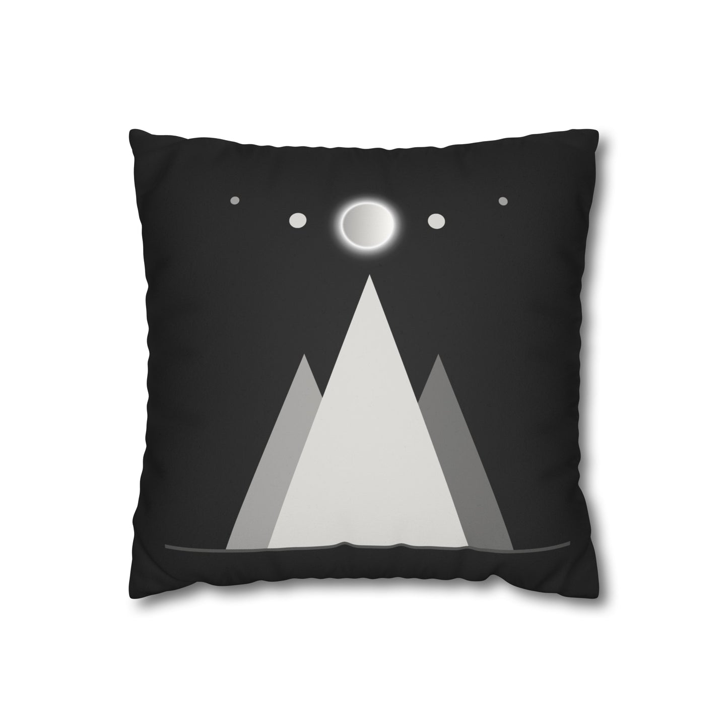 mountains of the moon in black and grey