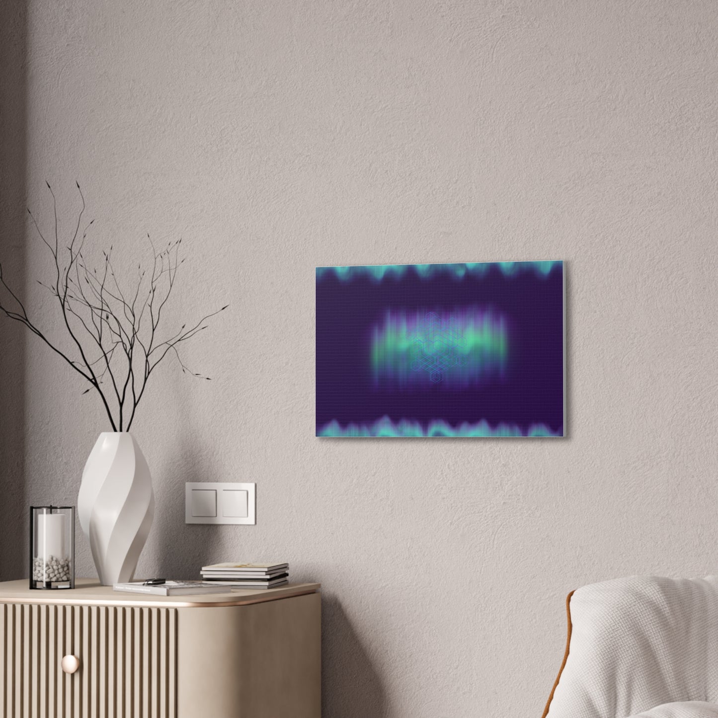 Northern Sprites | Abstract Art Framed Print