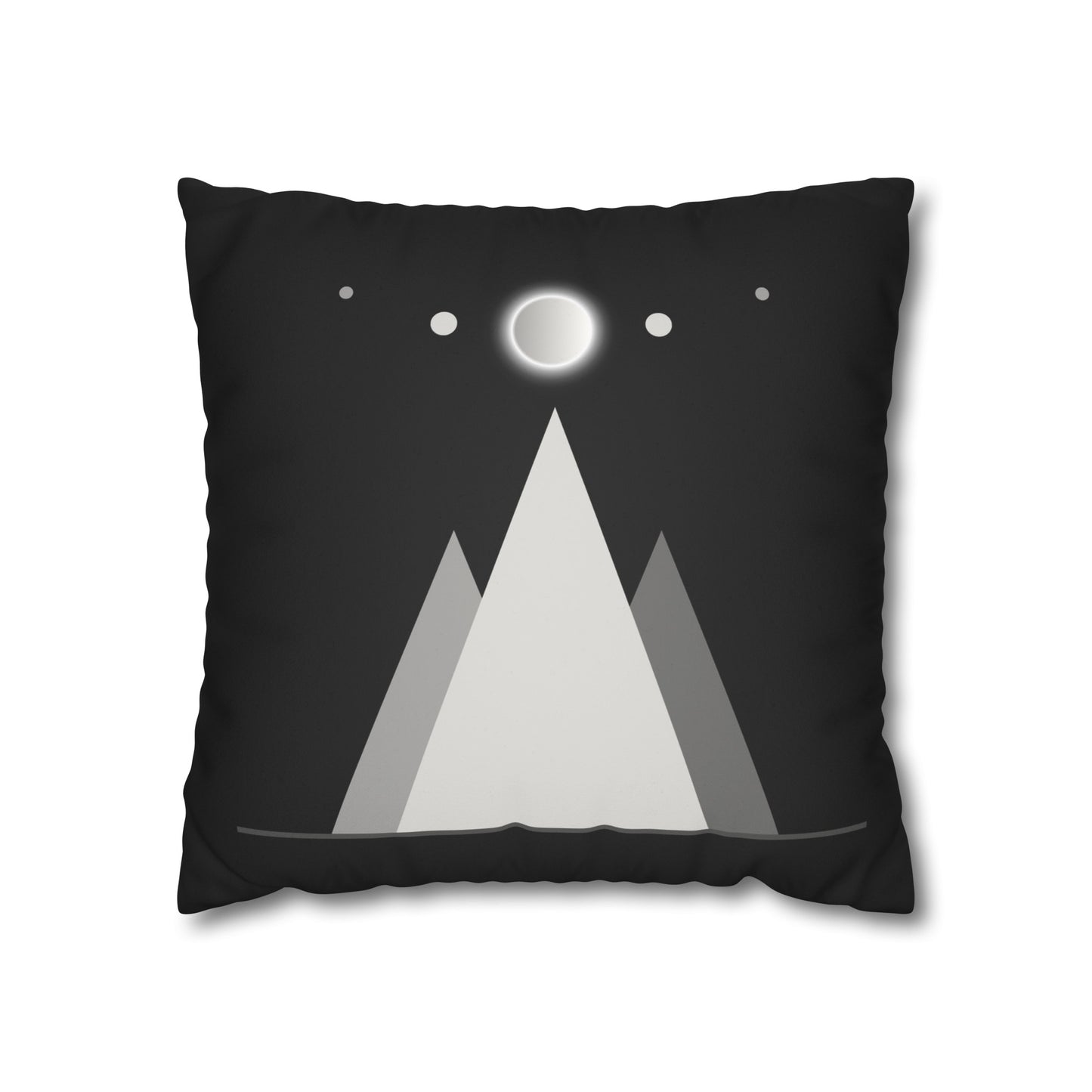 mountains of the moon in black and grey