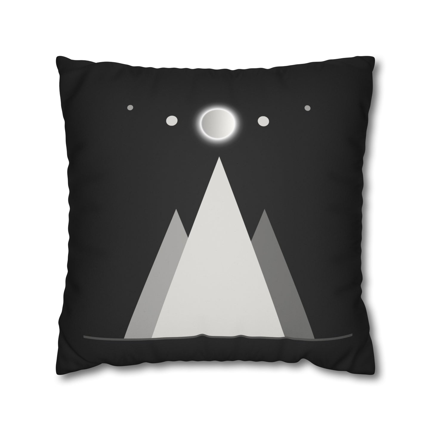 mountains of the moon in black and grey